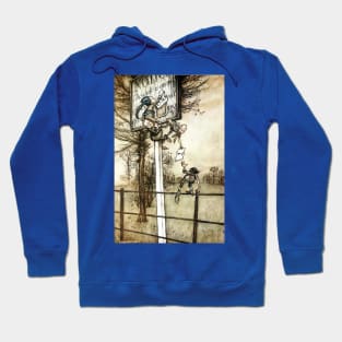 Tricky Fairies - Peter Pan of Kensington Gardens - Arthur Rackham Hoodie